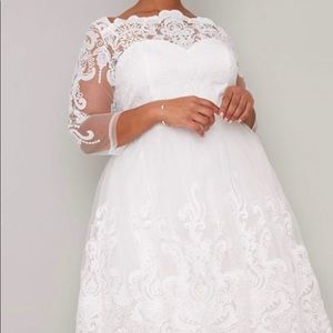 ChiChi London White Lace Dress